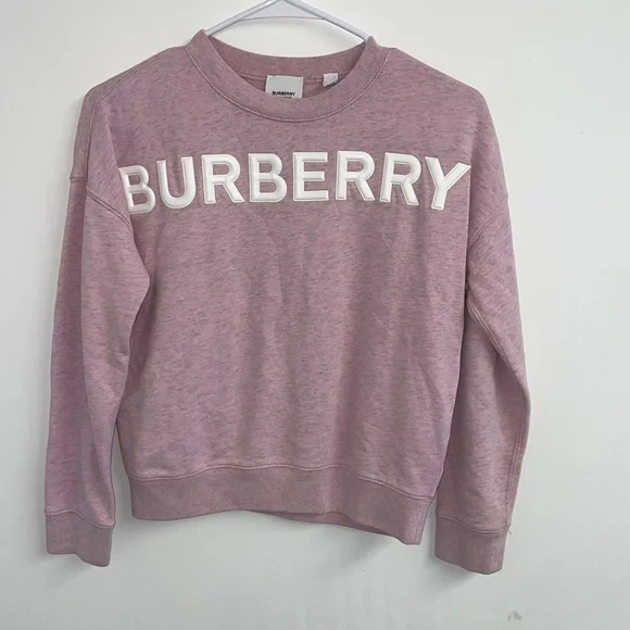 Burberry Sweaters Girl Burberry Pink Sweatshirt Poshmark